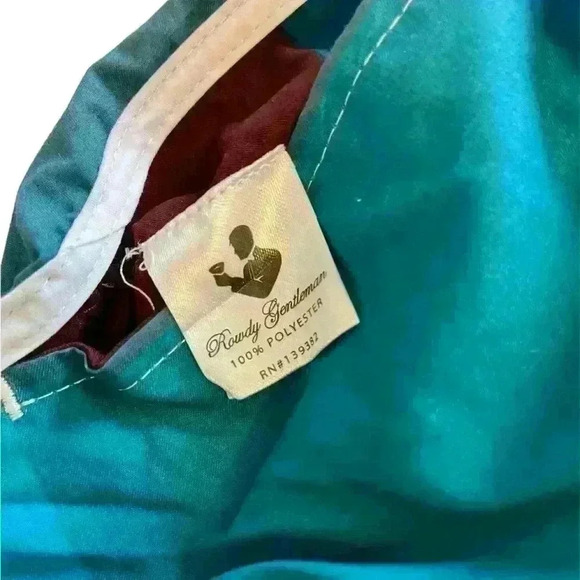 Rowdy Gentleman Block Parties Swim Trunks in Blue, NWT, Size Large - Picture 9 of 12